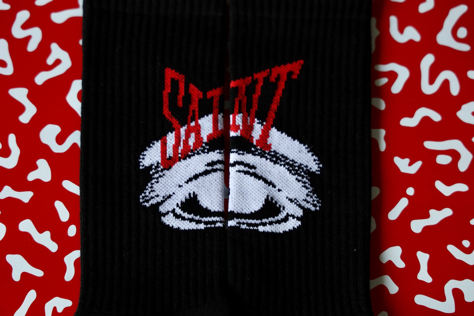 セントマイケル EYES_SOCKS(SM-HR1-0000-104)BLACK☆7月6日(日)発売！