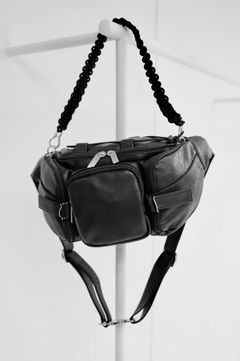 Yohji Yamamoto POUR HOMMEレザーウェストバッグ(HK-I07-775)BLACK☆新作発売！