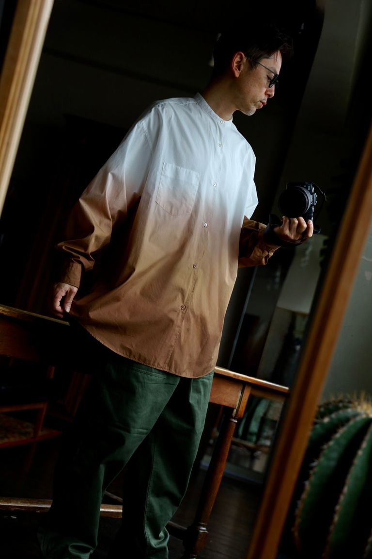 Graphpaper - グラフペーパー 25SS Broad L/S Oversized Band Collar 