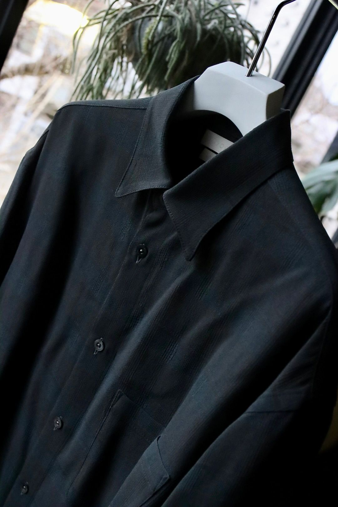 ヨーク24SS PLAID JACQUARD SHIRT(YK24SS0646SH)CHARCOAL