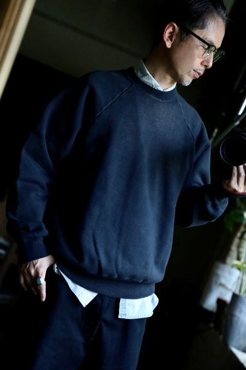 アプレッセ Vintage Sweatshirt(24AAP-05-06K)BLACK