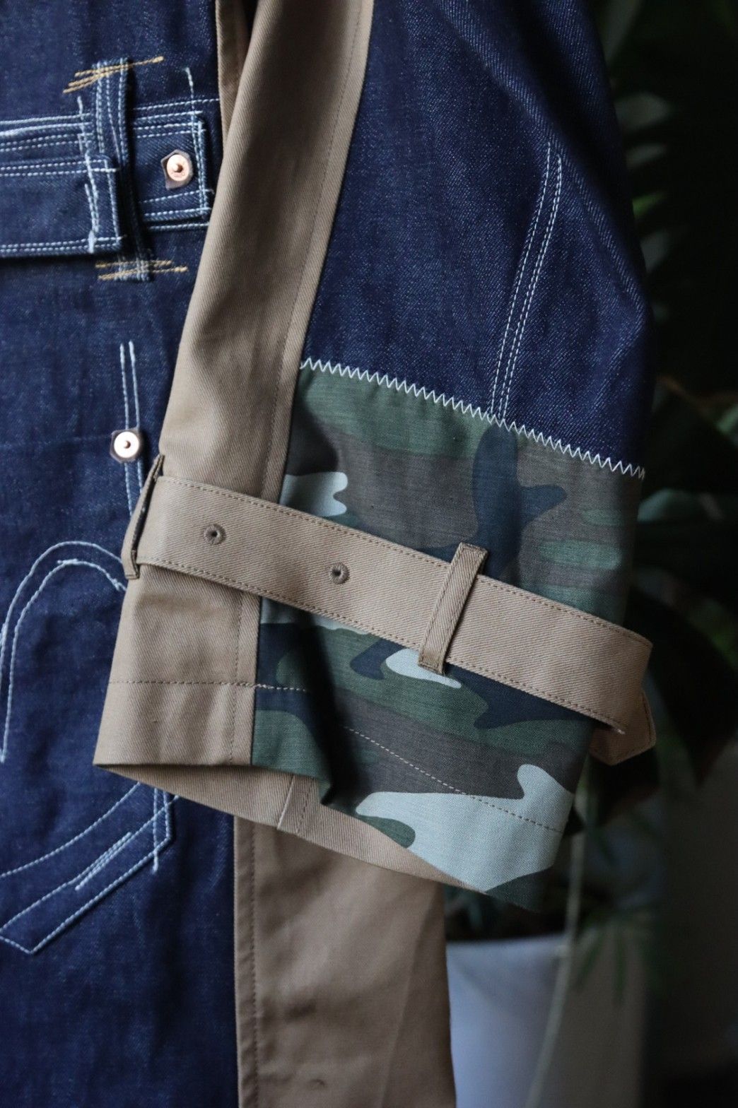 ジュンヤワタナベマン 22FW Levi'sコラボトレンチコート(WJ-C902-100) BEIGE/INDIGO