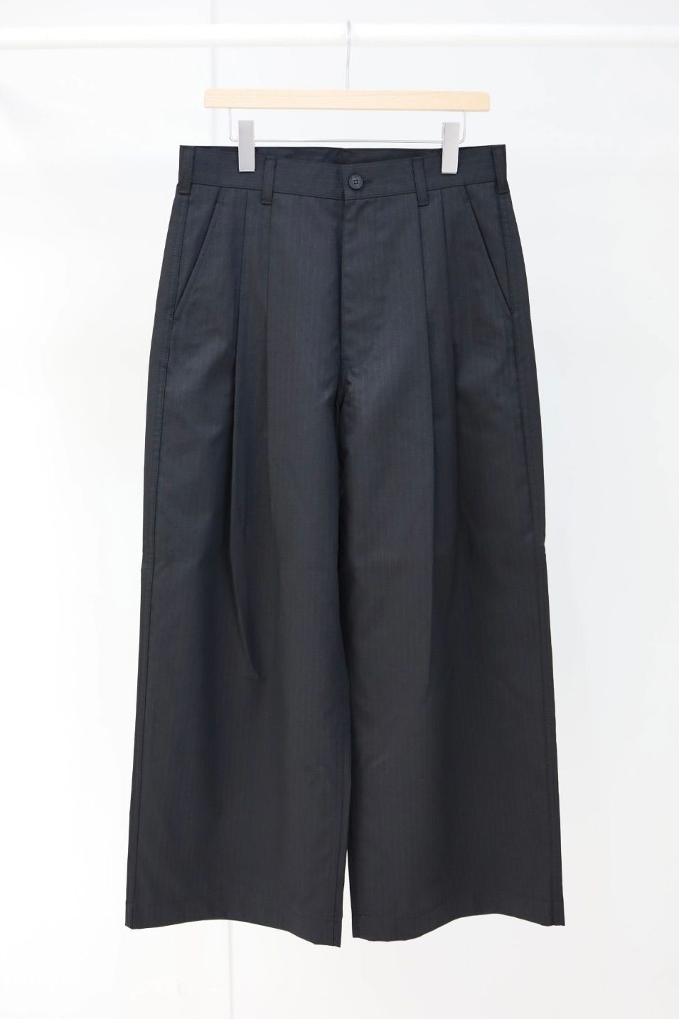 コムデギャルソンオム26SS エステルウールツイルパンツ(HQ-P005-051)BLACK☆2月6日(金)発売！