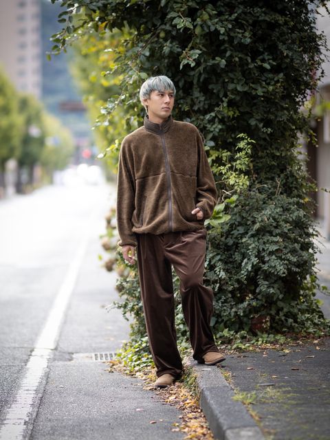 Graphpaper Wool Boa Zip-Up Blouson MARK STYLE