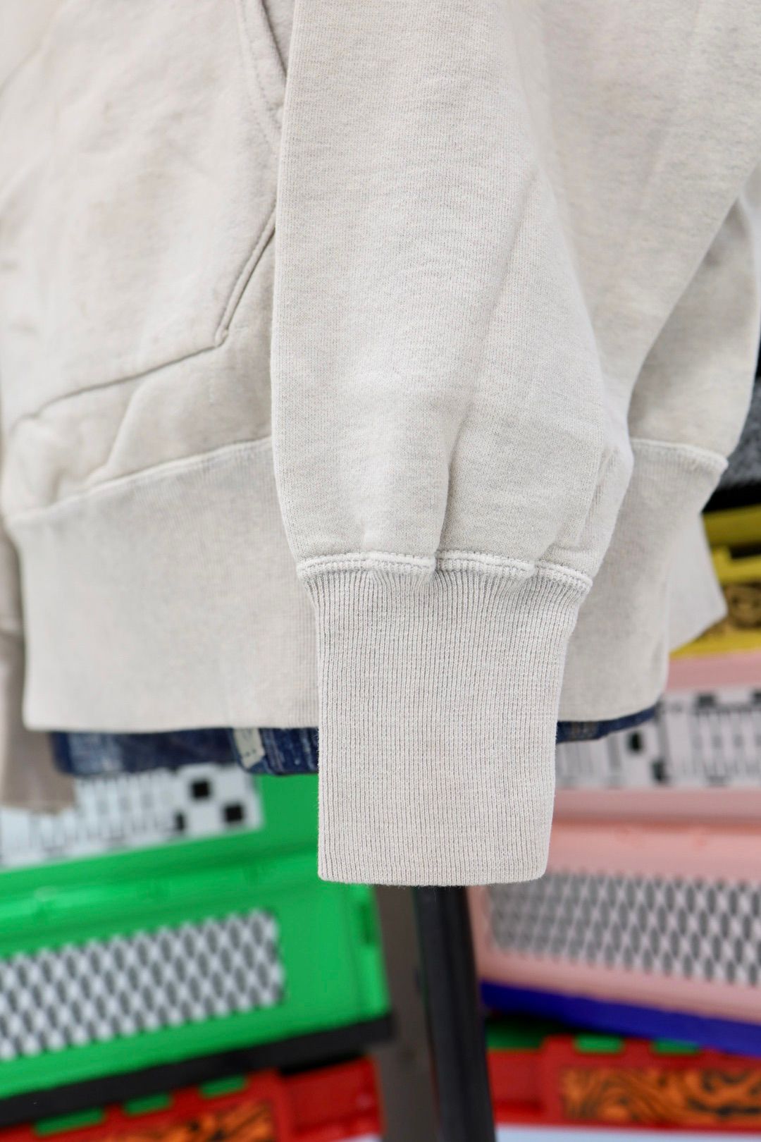 セントマイケル25AWベルベルジンコラボ BB_AFTER HOODED HOODIE(SM-HR1-0000-C55)GRAY