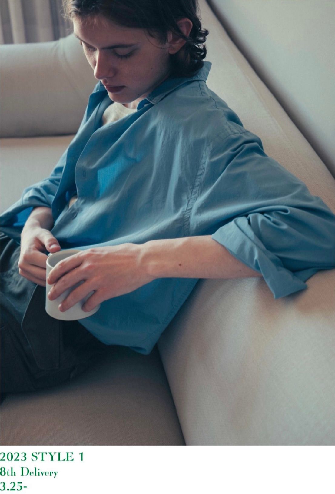 アプレッセ23SSシャツ Regular Collar Shirt(23SAP-02-09H)INDIGO