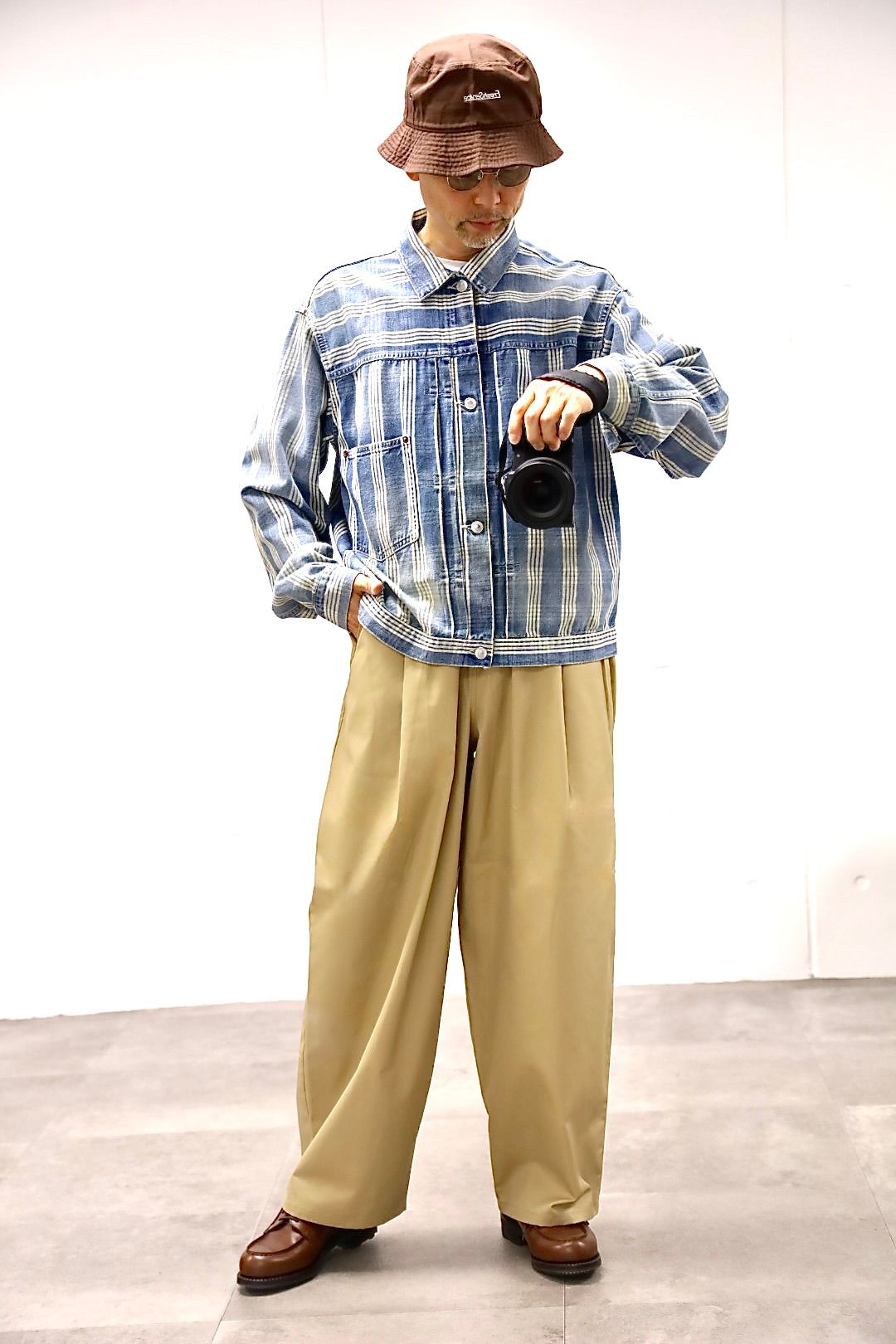 FreshService 26SS CORPORATE WIDE EASY PANTS"BEIGE"スタイル