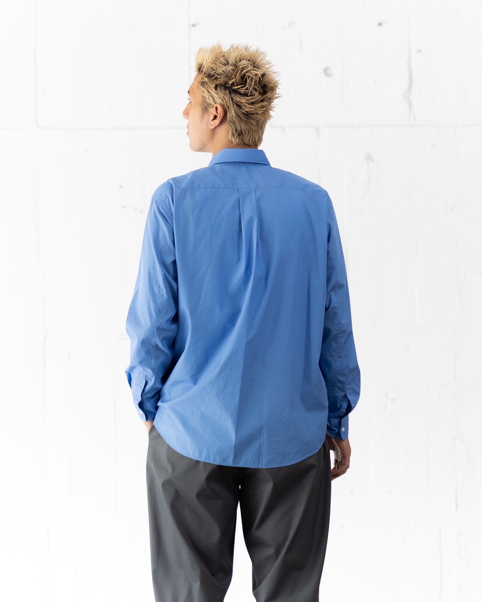 グラフペーパーシャツ Broad Regular Collar Shirt (GM251-50005B)BLUE☆7月19日(土)発売！