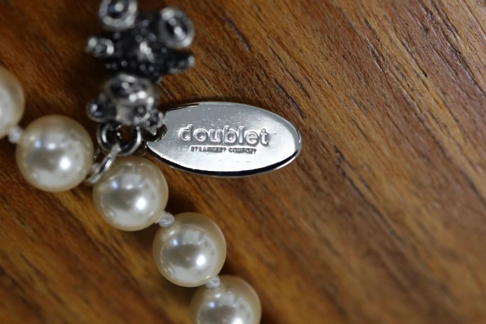 doublet ダブレット26SS FOOD SAMPLE PEARL NECKLACE (26SS83AC43) EGG★1月17日(土)11:00発売！