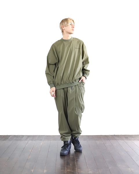 S.F.C-Stripes For Creative- 24SS NYLON CREW＆WIDE TAPERED EASY PANTS style 2024.3.16