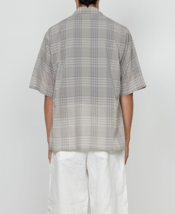 マーカ 26SS オープンカラーシャツ OPEN COLLAR S/S SHIRT(M26A18SH02B)SAGE CHECK☆新作発売！