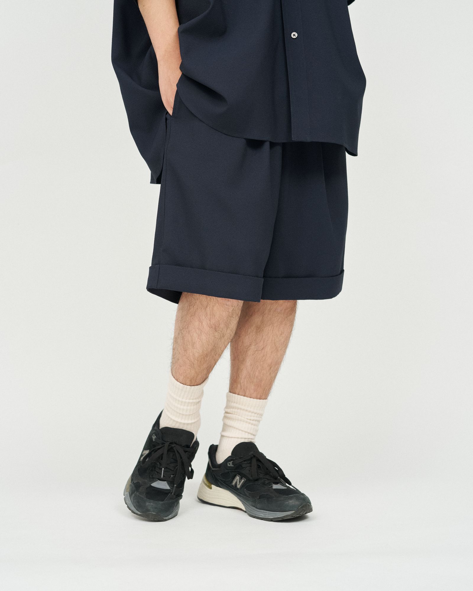 フレッシュサービス SEERSUCKER EASY SHORTS (FSC252-40044)NAVY☆6/21(土)発売！