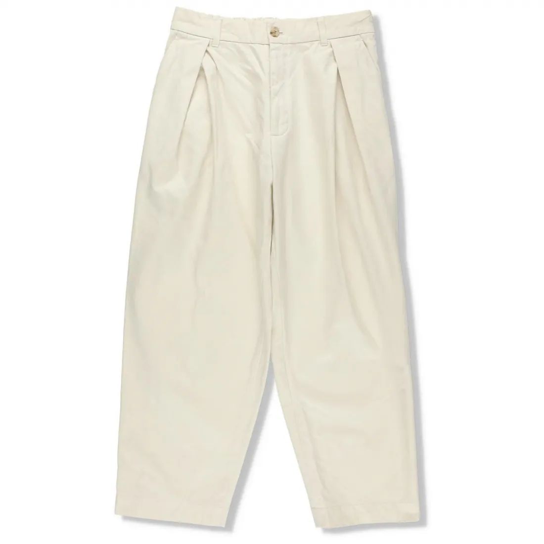 イズネス 25AW TWILL TUCK TROUSERS(25AW_20_2020AWPT06-O)OFF WHITE☆新作発売！