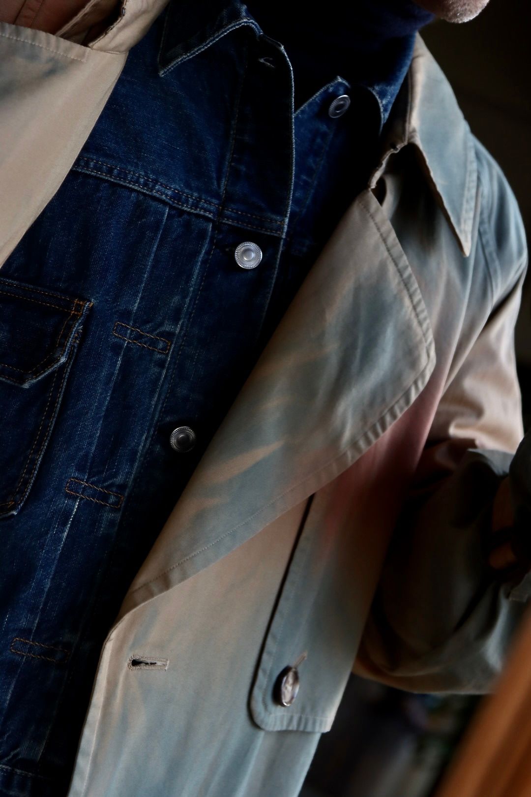 YOKE 23SS SPRAY PRINTED TRENCH COATスタイル | 3126 | mark YOKE 23SS SPRAY PRINTED TRENCH COATスタイル | 3126 | mark