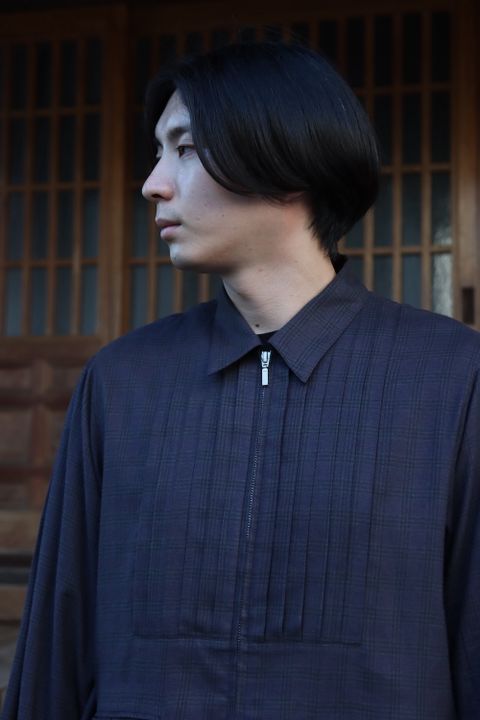 MATSUFUJI Flannel Check Pleats Jacket(M213-0301) style.2021.10.11.