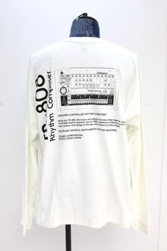 イズネスミュージック 26SS TR-808 LONG SLEEVE T-SHIRTS(ISNESS MUSIC×ROLAND)(IMP7_07_TR-808L/ST01)WHITE☆新作発売！
