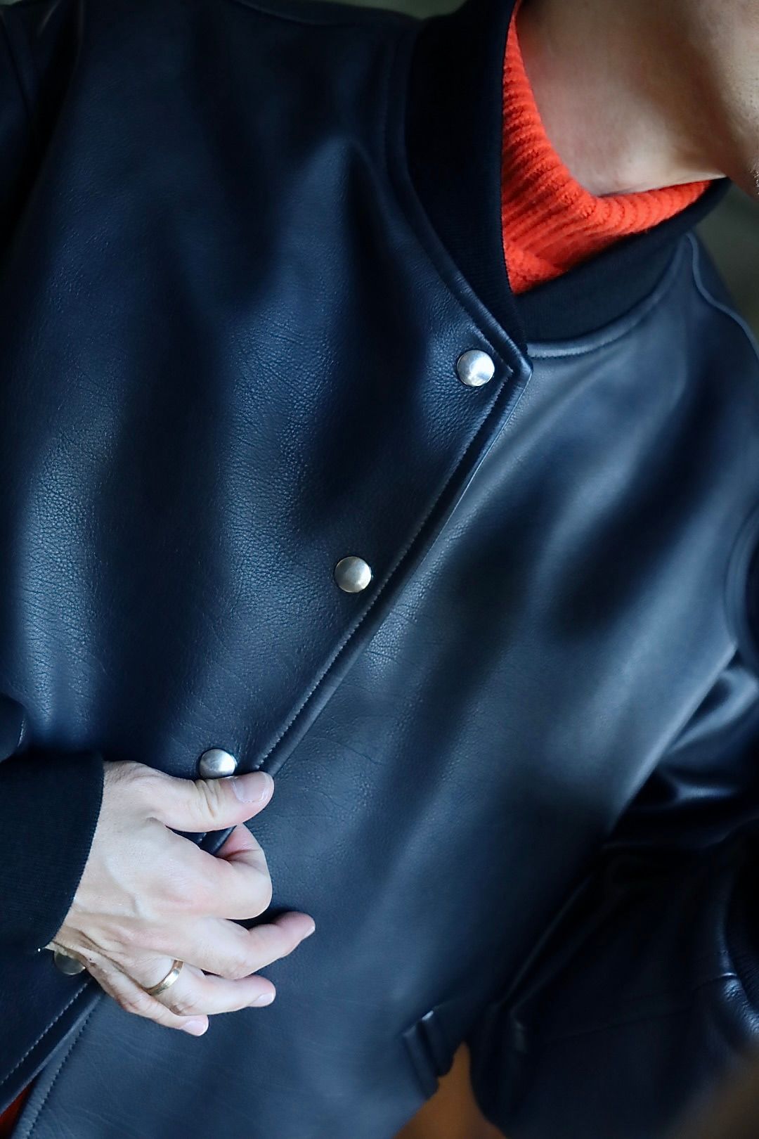 アプレッセ 2025 STYLE2 Leather Award Jacket(25AAP-01-04)D.NAVY