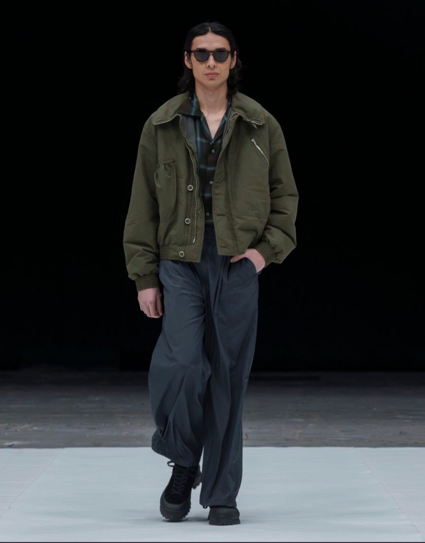 ヨーク 25FW "KATHARINE HAMNETT" Recycle Polyester Short Blouson(YK25FW01129B-KH)OLIVE☆9月13日(土)発売！