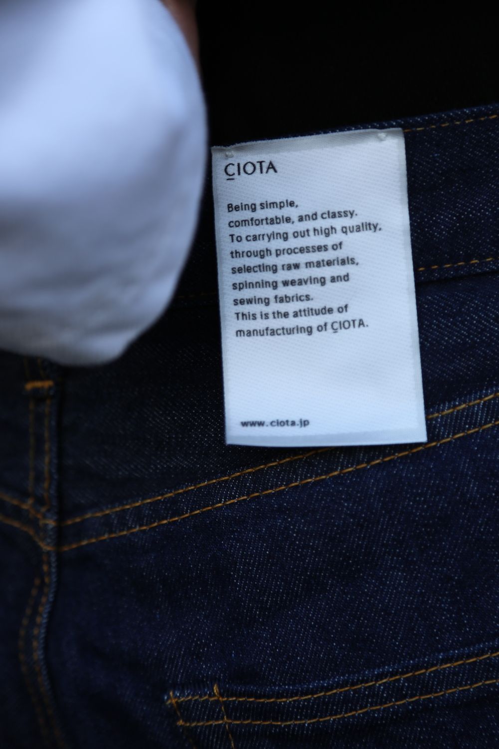 CIOTA 本藍スビンコットン13.5ozストレートデニム"NAVY" style 2020.12.25.