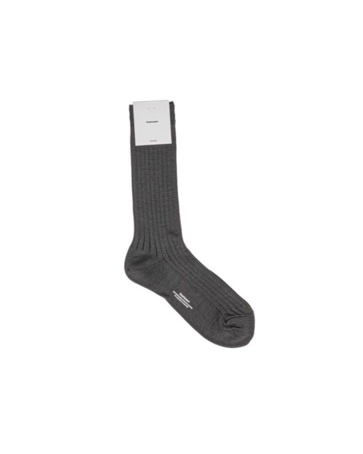 グラフペーパー26SS Graphpaper Rib Socks(GU261-90291B) GRAY☆1月24日(土)発売！