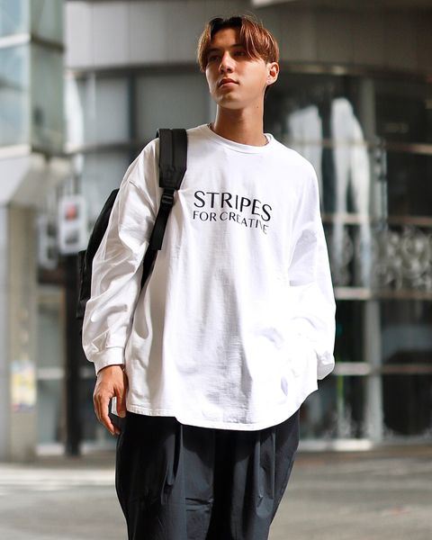 STRIPES FOR CREATIVE FW23 SUPER BIG ROUND LS TEEスタイル