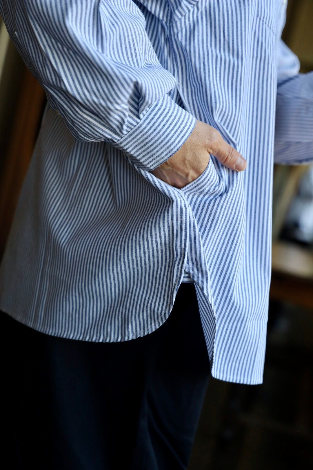 フレッシュサービス DRY OXFORD CORPORATE L/S B.D.SHIRT(BLUE STRIPE)☆1月25日(土)発売！