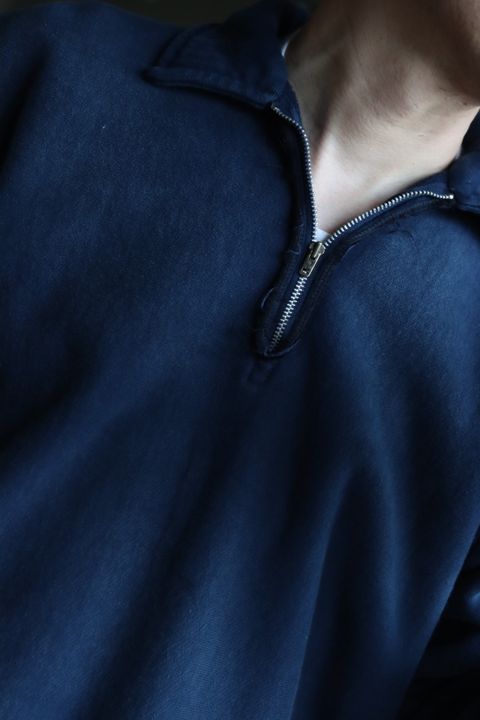 A.PRESSE アプレッセ24SS Vintage Half Zip Sweat shirtスタイル