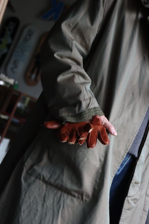 アプレッセ22FW Tweed Balmacaan Coatスタイル2022.10.1.