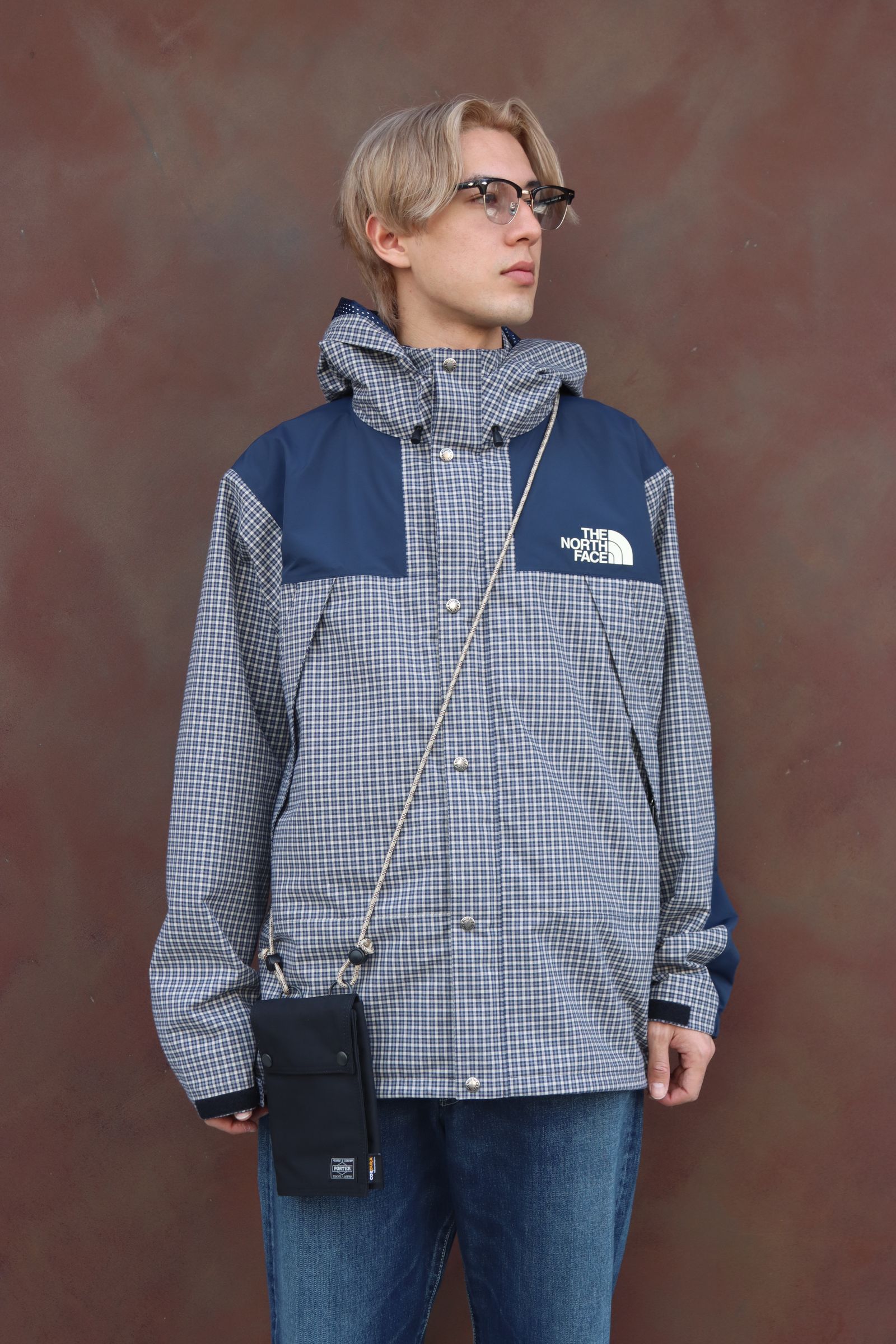 ジュンヤワタナベマン24SS eYe JUNYA WATANABE MAN×THE NORTH FACE  コラボマウンテンパーカー(WM-J910-100)BEIGExNAVY☆3月15日(金)発売！ - M