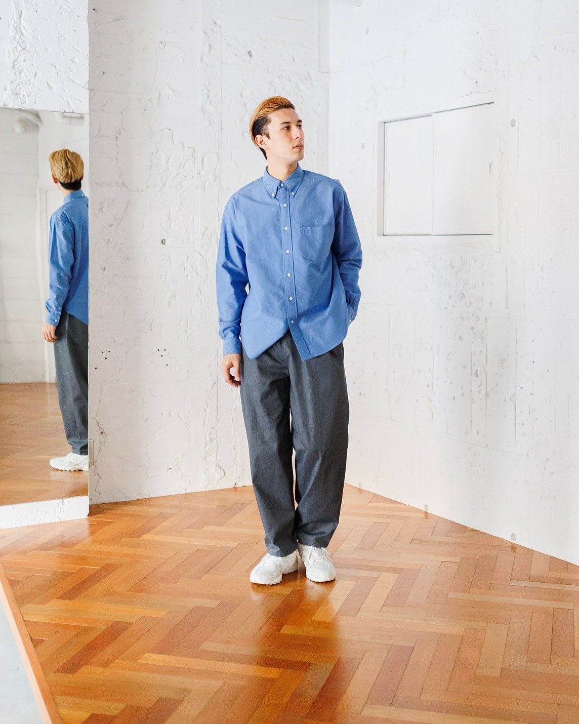Graphpaper - グラフペーパー25SS Oxford L/S B.D Box Shirt Graphpaper - グラフペーパー25SS Oxford L/S B.D Box Shirt