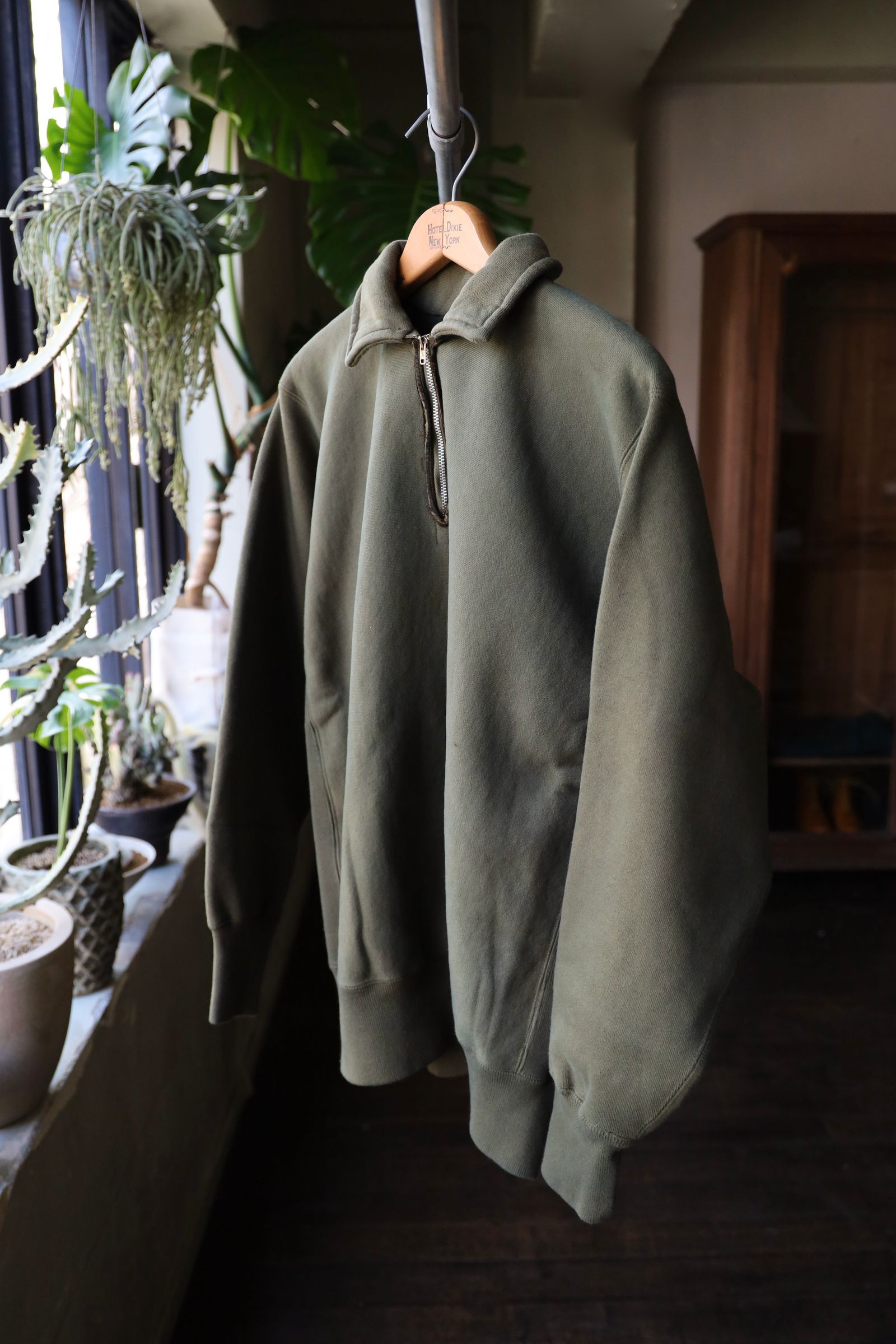 A.PRESSE Vintage Half Zip Sweat Hoodie 25SAP-05-07K (25SAP