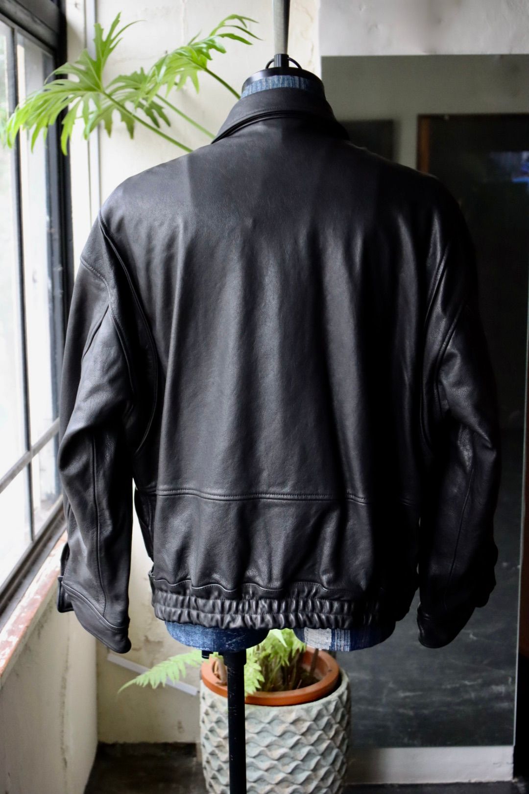 ヨーク 25FW LEATHER FLIGHT JACKET(YK25FW01017B)BLACK☆9月6日(土)発売！