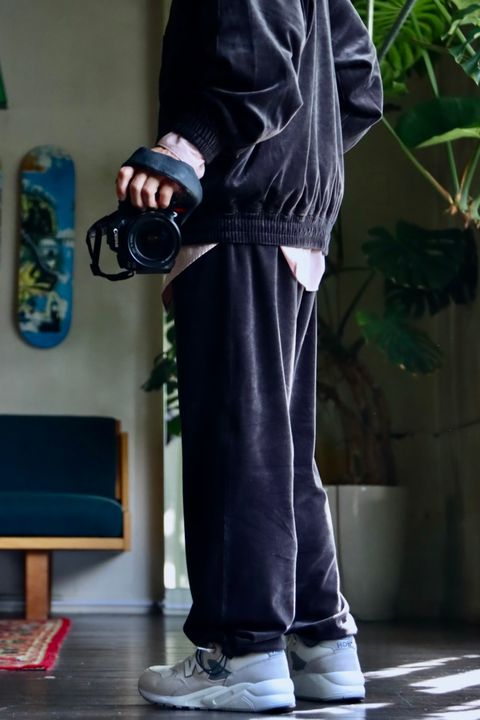 FreshService VELOUR JERSEY PULLOVER"GRAY"スタイル