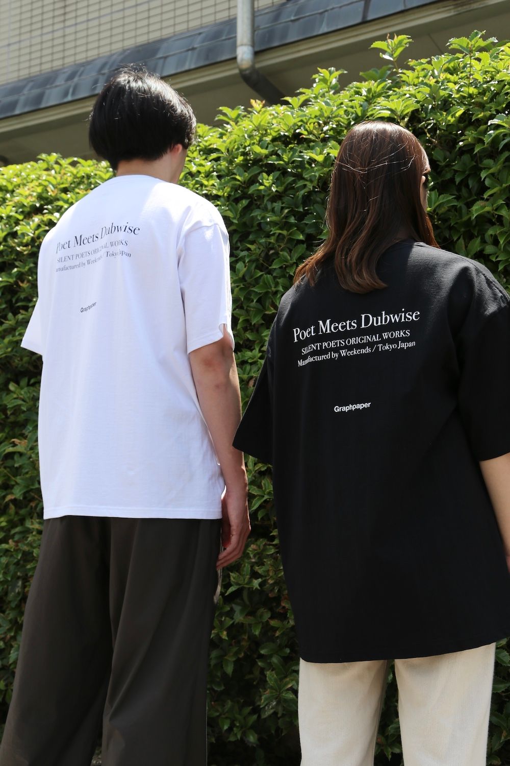 Graphpaper POET MEETS DUBWISE for Graphpaper Oversized Tee “WORDS AND SILENCE” style. 2021.05.29.