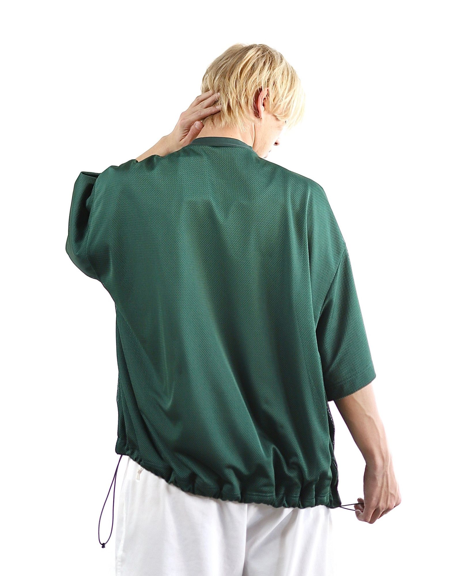 イズネス 24SS BALLOON DOUBLE LAYERED MESH SHORT SLEEVE T-SHIRT