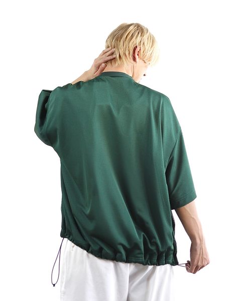 イズネス 24SS BALLOON DOUBLE LAYERED MESH SHORT SLEEVE T-SHIRT