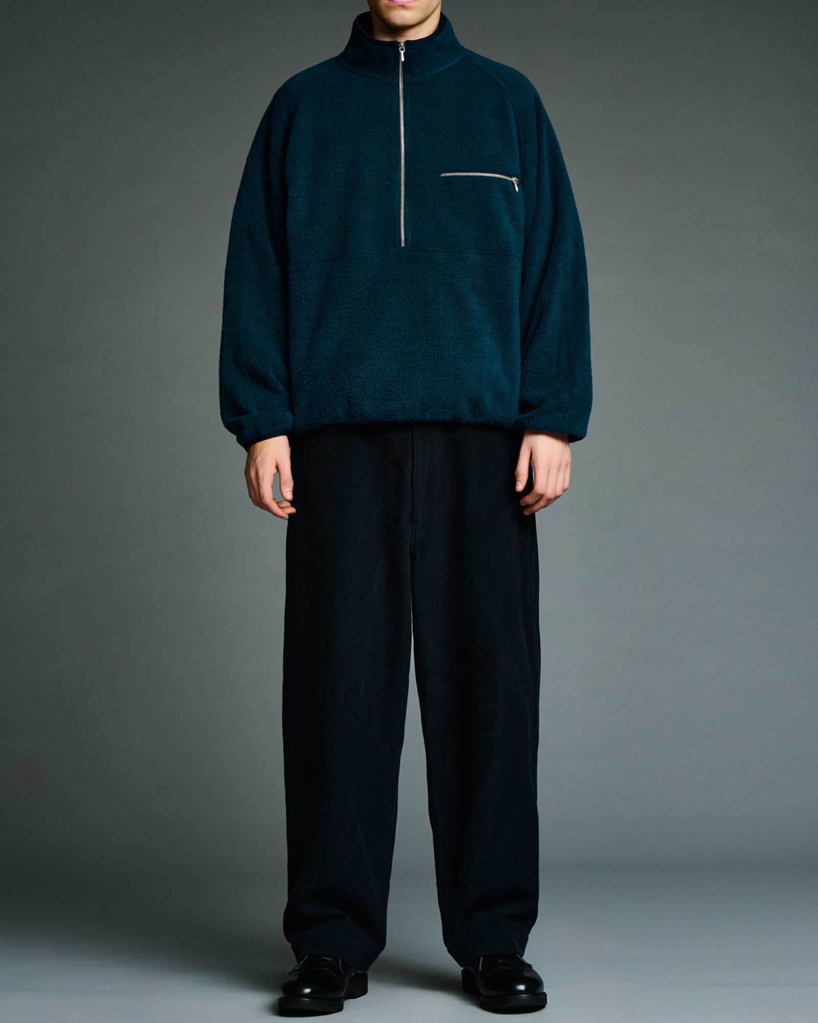 アプレッセ 2026 STYLE2 Vintage Silk Fleece Harf ZIP Jacket(26AAP-01-29)BLUE☆10月17日(土)新作発売！
