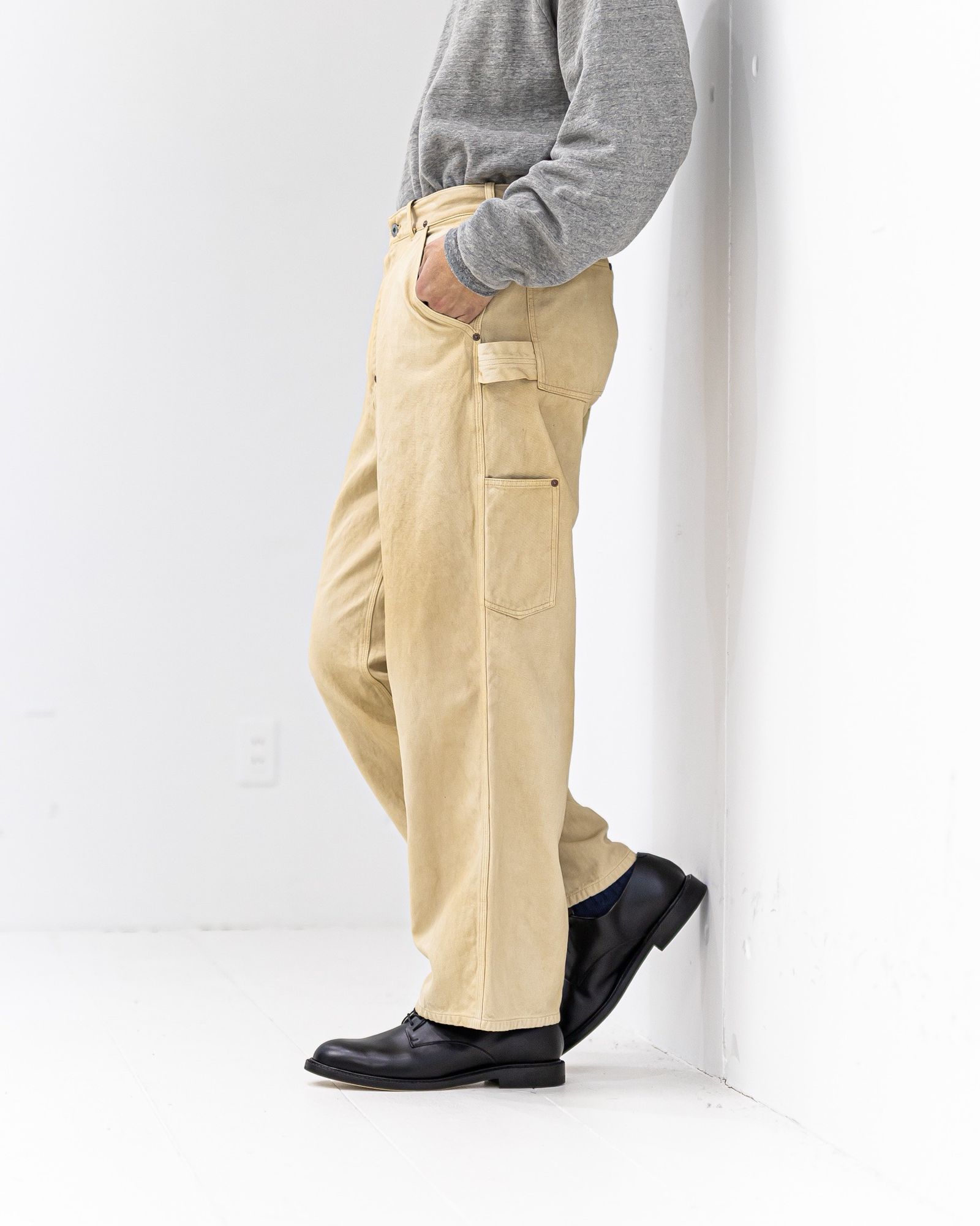 アプレッセ 2026 STYLE1 Vintage Silk Hemp Painter Pants (26SAP-04-07)BEIGE☆1月24日(土)発売！