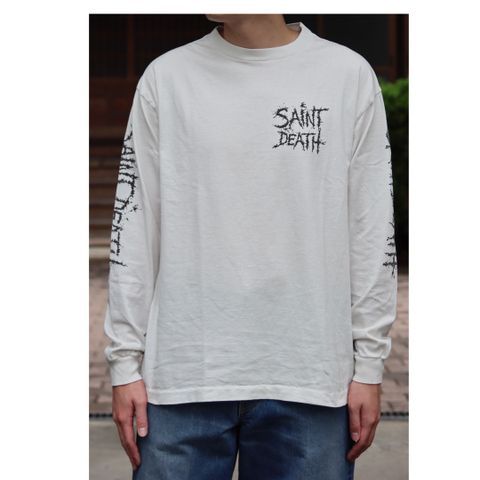 ©SAINT M×××××× LS TEE_SAINTDEATH(SM-A21-0000-020)WHITE style