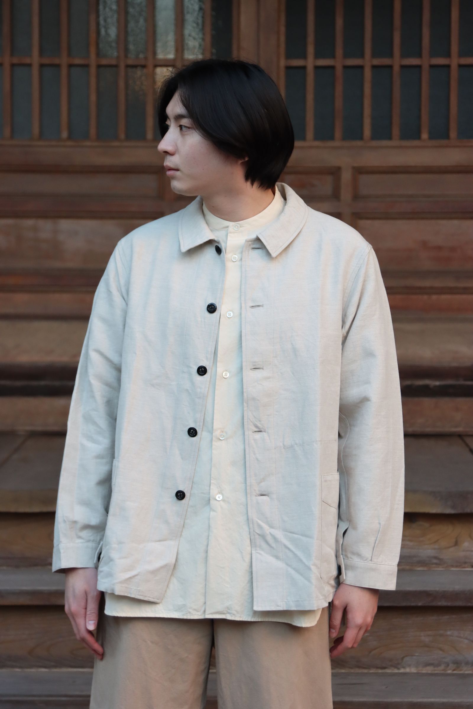 Ets.MATERIAUX  22SS French coveralls"OFF WHITE"style