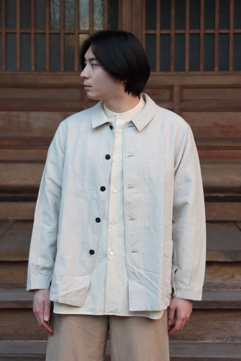 Ets.MATERIAUX  22SS French coveralls"OFF WHITE"style