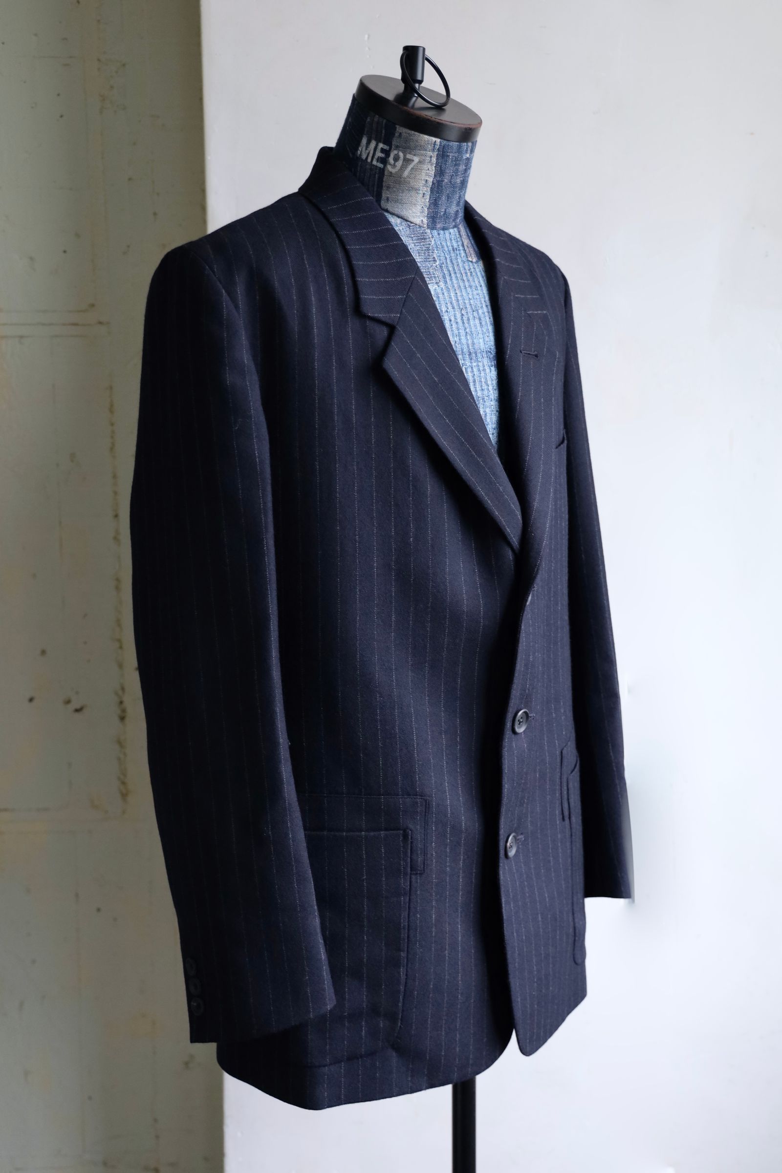ワイズフォーメンY's for men 25AW STRIPED SERGE PAINTER  JACKET (ML-J05-107)NAVY☆新作発売！