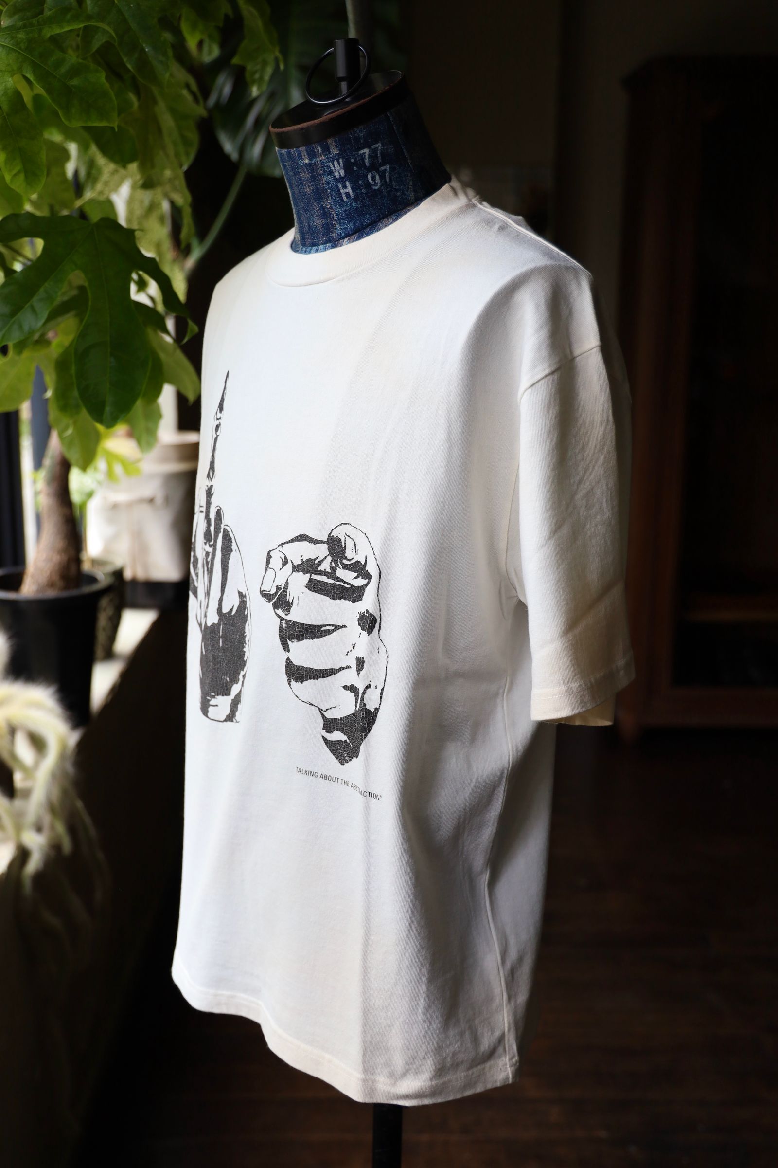 トーキングアバウト ジ アブストラクション 25AW USED PROCESSING TEE(2526AW-T-001F)WHITE☆新作発売！
