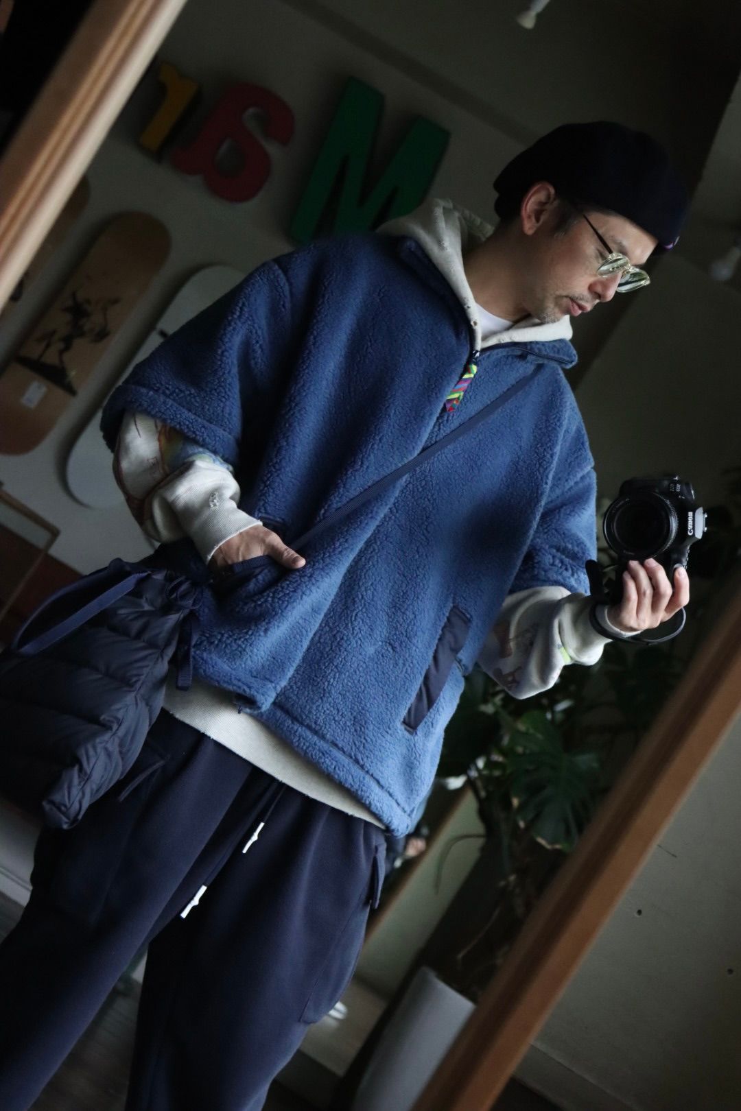イズネス 22AW WOOL CASQUETTE is-ness×CPH (1004ACHAT01)NAVY