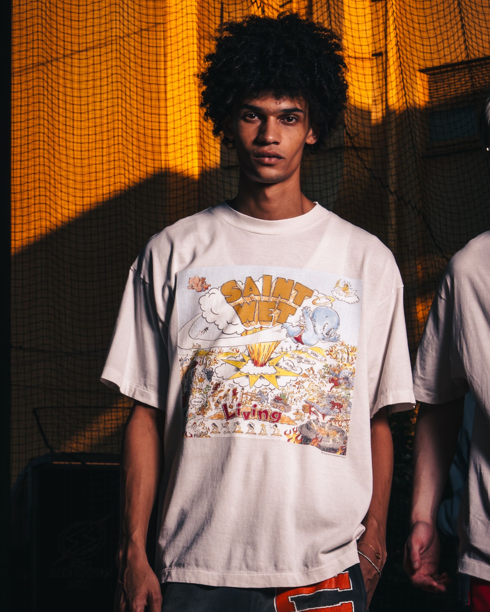 セントマイケル 26SS SAINT WET SS T-SHIRT(SM-MK8-0000-016)WHITE☆4月11日(土)発売！