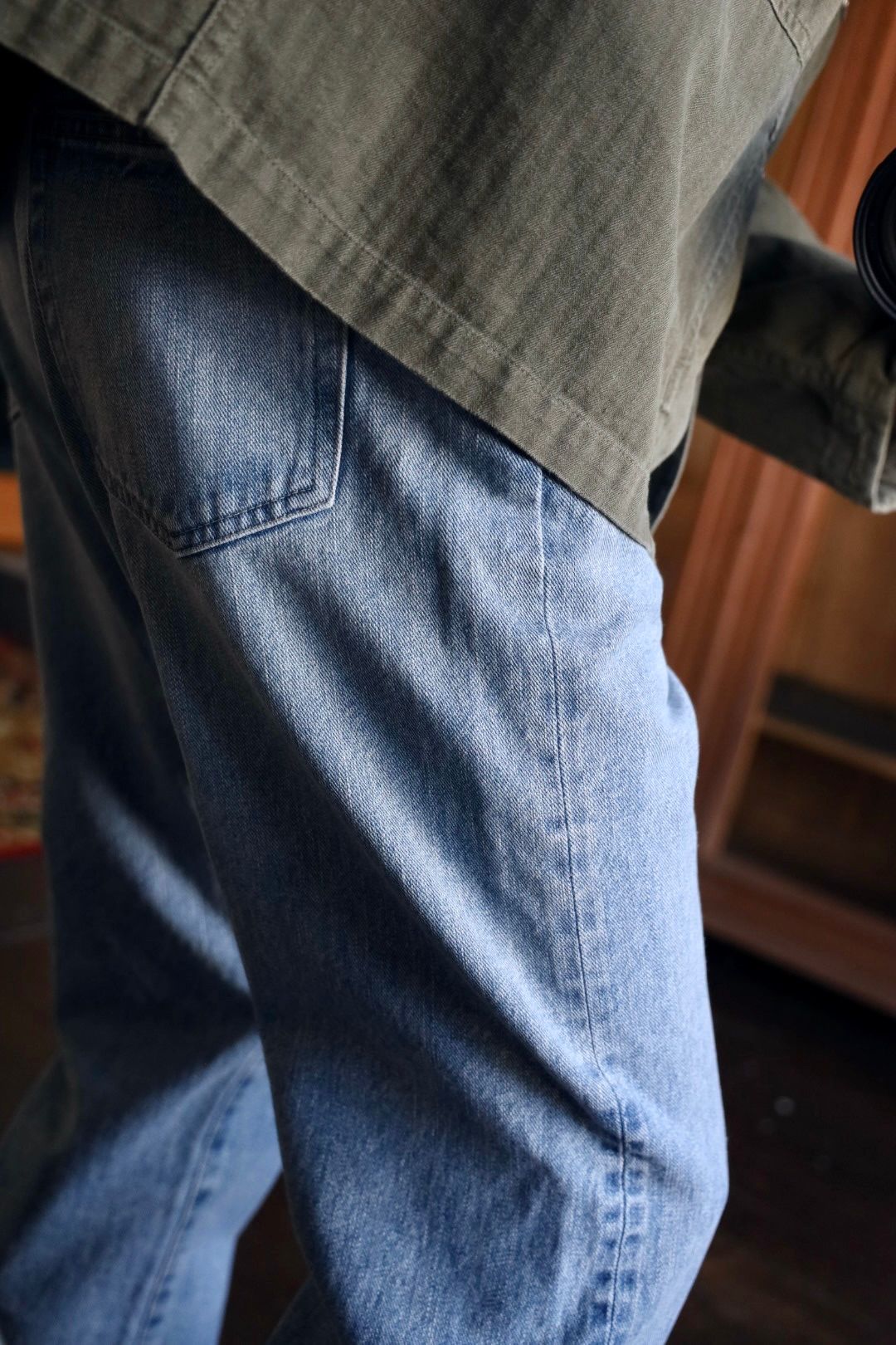 A.PRESSE - アプレッセ No.37 Washed Wide Denim Pants(25SAP-04