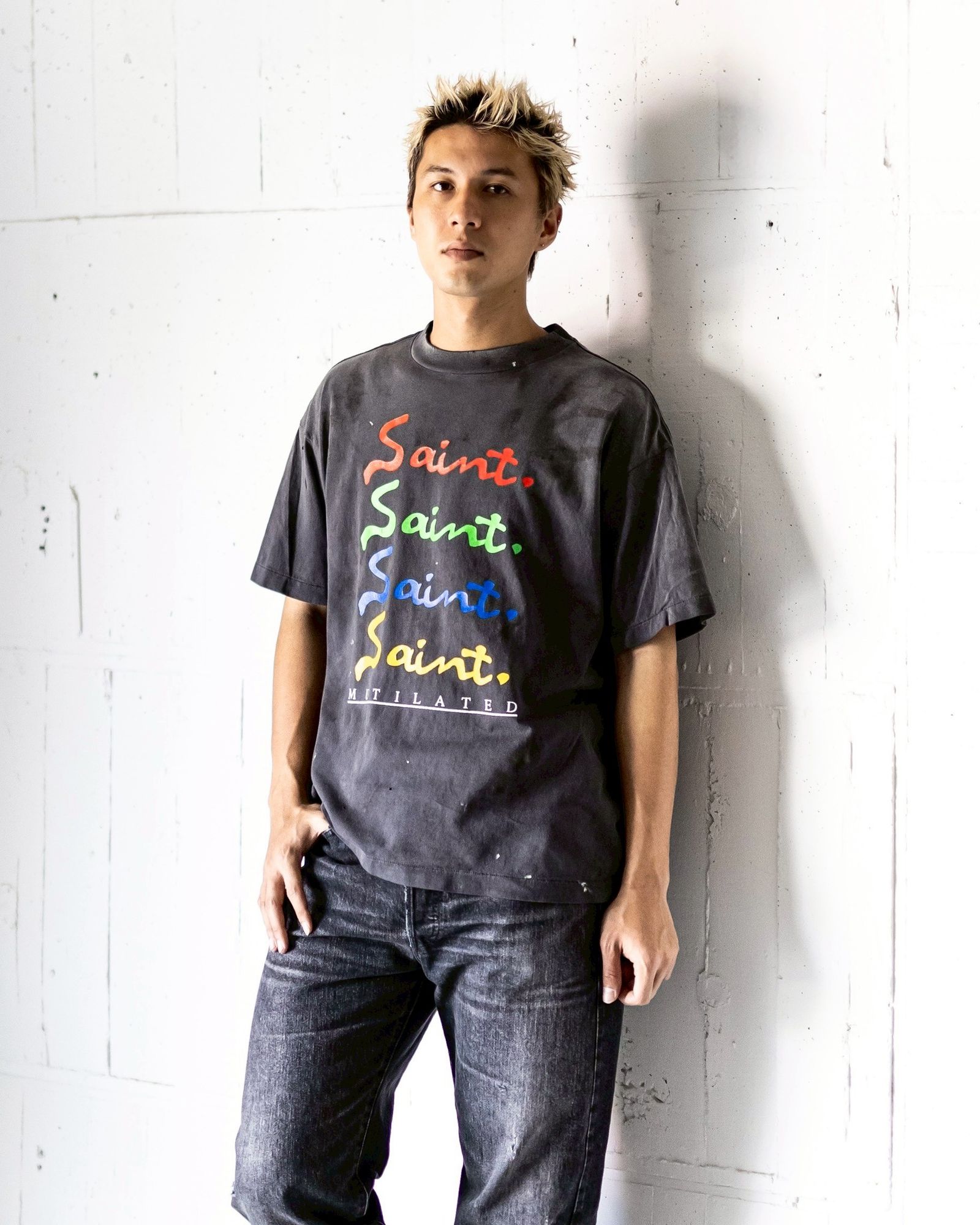 国内発送☆Saint Mxxxxxx☆SS TEE/HEART LOVE/BLACK SAINT M×××××× (セントマイケル) / SS TEE / HEART LOVE |公式