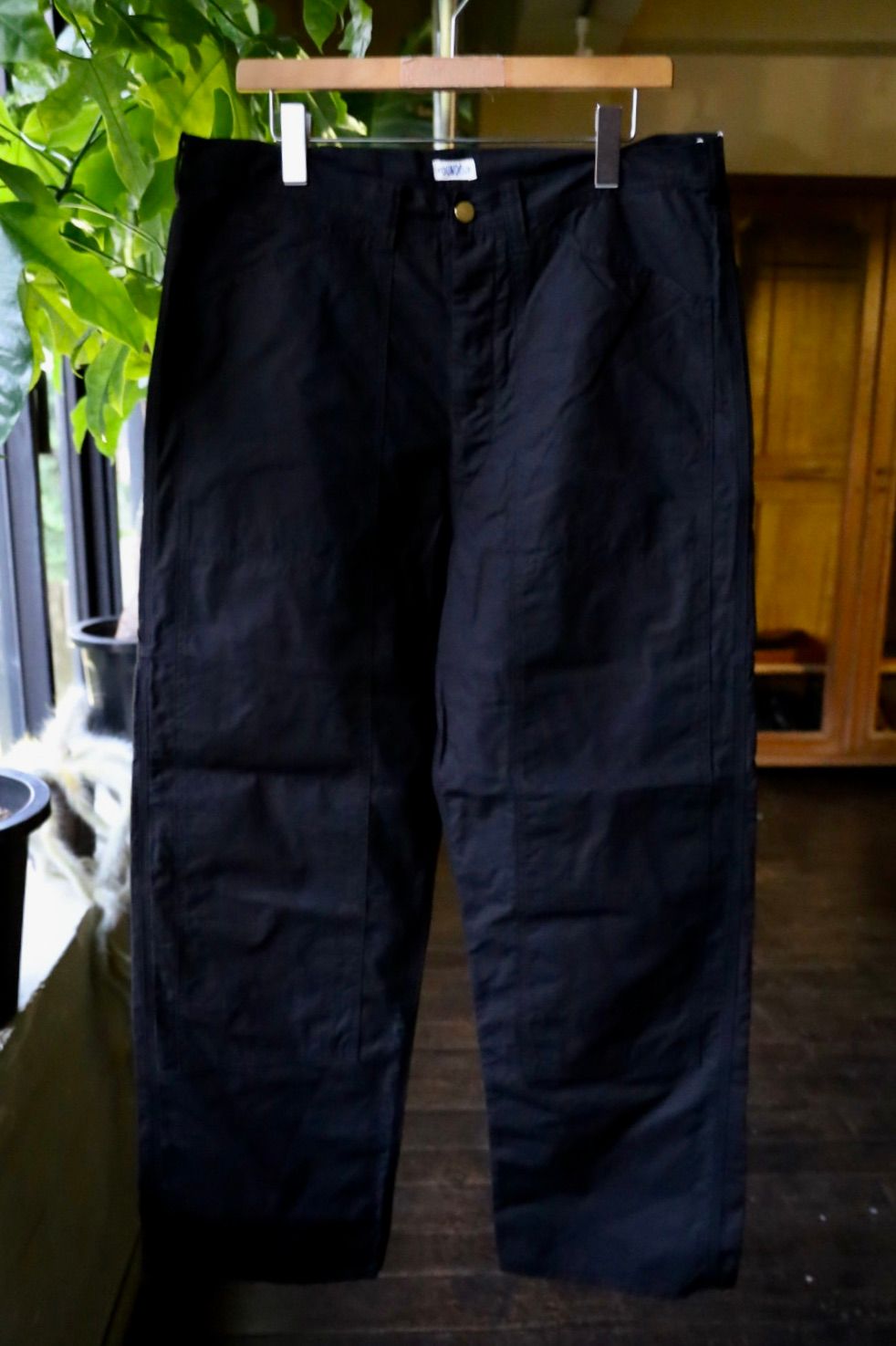 ファウンダ DOUBLE KNEE PANTS (015FD252014)BLACK