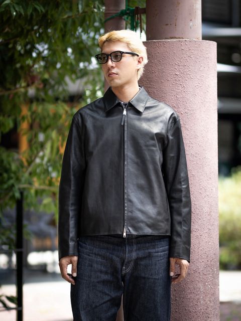 YOKE 26FW Calf Nappa Leather Minimal Blouson(YK26FW01308B)Black★8月22日(土)発売！