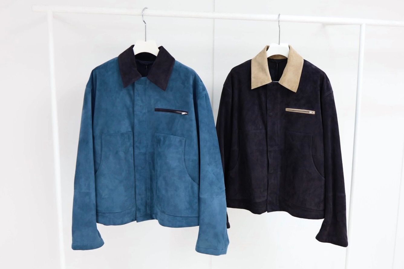 YOKE SPRING SUMMER 2026 Goat Suede Work Jacket(YK26SS01163B)TURQUOISE☆12月20日(土)発売！
